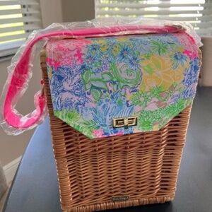 Brand New Lily Pulitzer Wine Basket